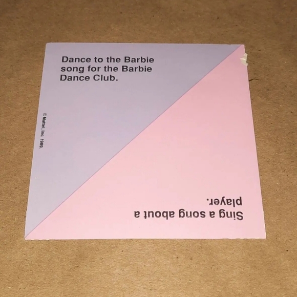 Vintage Barbie Card 1989 Barbie Just Us Girls Game Replacement Piece - Picture 3 of 6